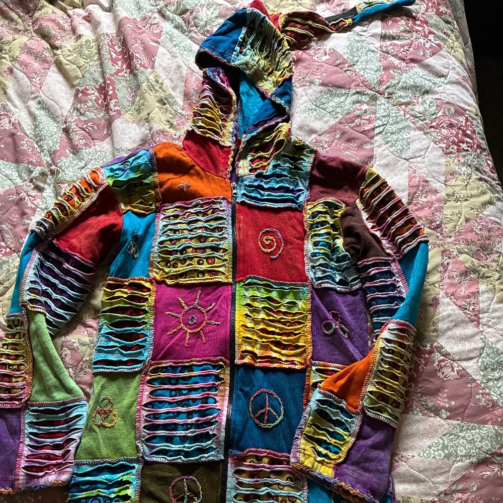 Hippie style hoodie